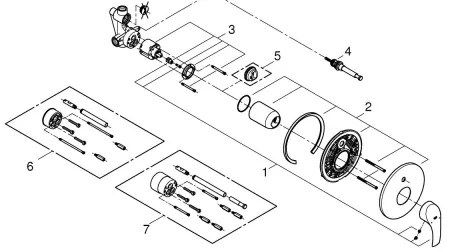 GROHE 33305002 - Vaňová batéria DN 15 lesklý chróm
