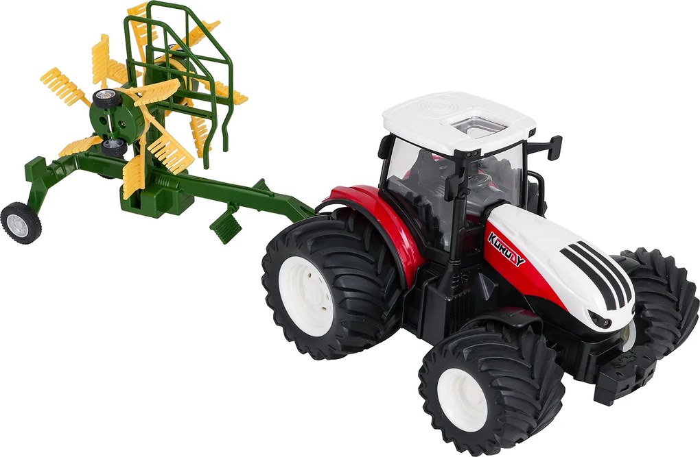 Ramiz Traktor + R/C hrable 1:24 Červená