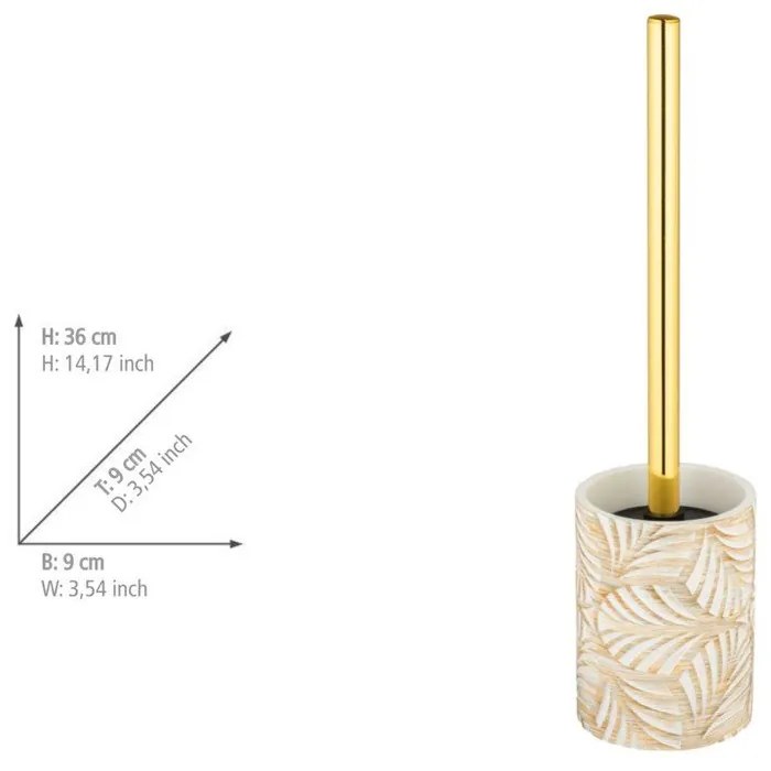 Béžová WC kefa z polyresínu Terralba – Wenko