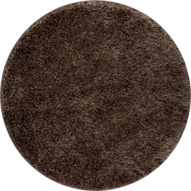 Kúpeľňový koberček SYNERGY glamour / lurex, hnedý kruh