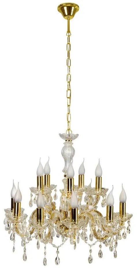 Luster na reťazi MARIA TERESA 12xE14/40W/230V