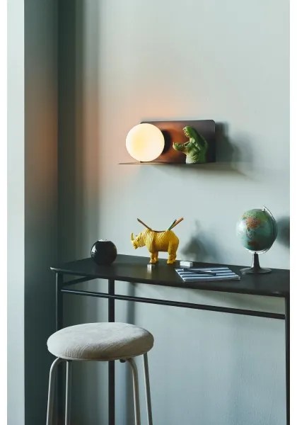 Nordlux - Nástenné svietidlo s poličkou LILIBETH 1xE14/25W/230V čierna