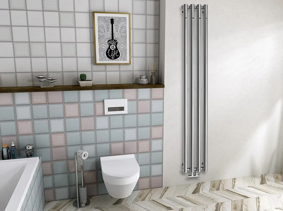 Sapho Sapho, PILON vykurovacie teleso 122x1800mm, so 2 háčikmi, čierna matná, IZ124T