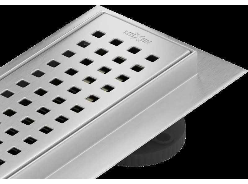 Mexen Flat 360° M08 odtokový žľab otočný 50 cm, chrómová - 1025050-40