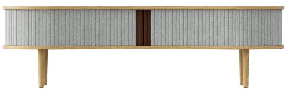 TV stolík v dekore duba v sivo-prírodnej farbe 140x40 cm Audacious – UMAGE