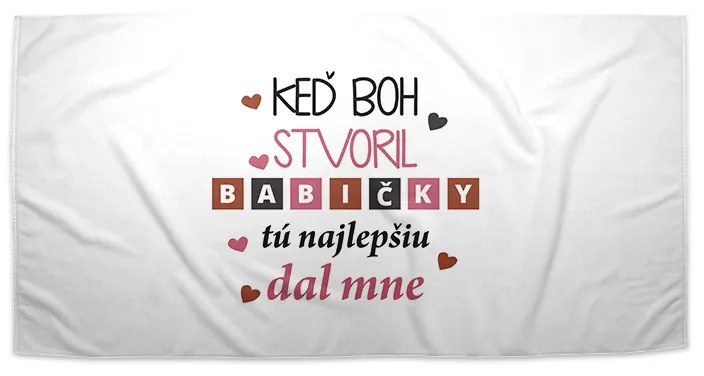 Sablio Uterák Keď Boh stvoril babičky - 30x50 cm