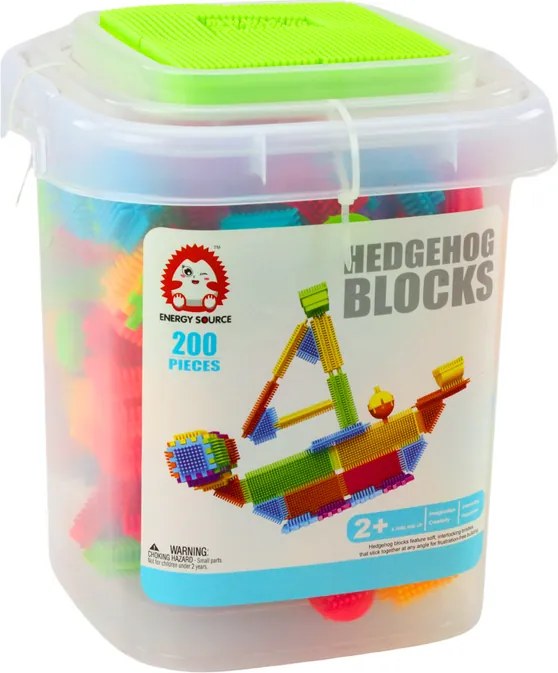 LEAN Toys Tehličky v krabici 200 kusov Viacfarebné