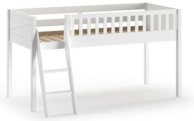 Detská vyvýšená postel Scott biela 90x200cm