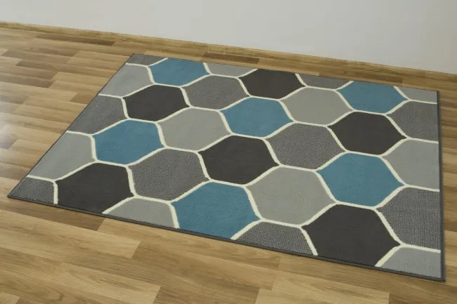 Koberec LUNA 503833/95812 modrý / sivý