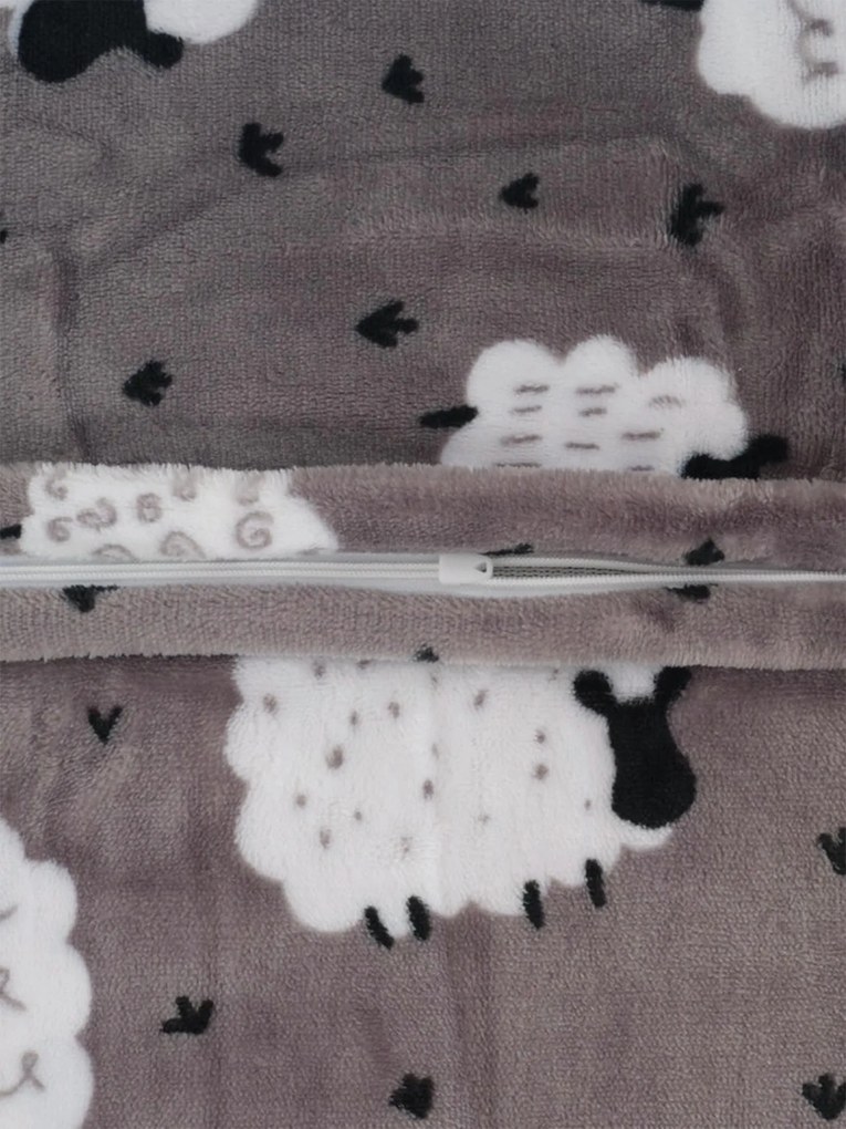 Obliečka na vankúš mikroplyš 70 × 90 cm – Ovečky