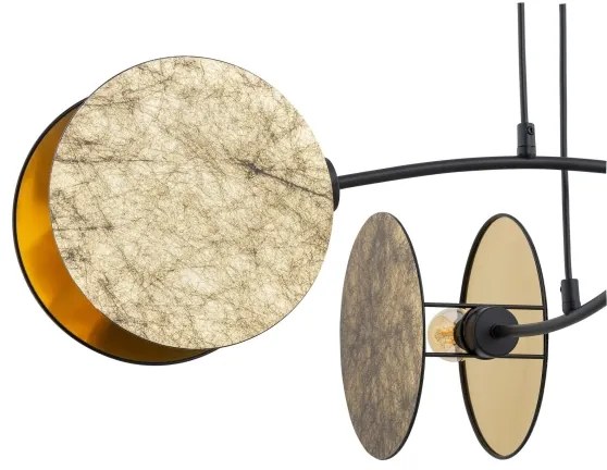 Luster na lanku MOTIF 4xE27/15W/230V zlatá