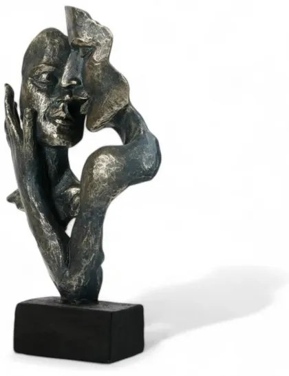 Dekorácia na stôl 31,5x9,5x19 cm živica/patina