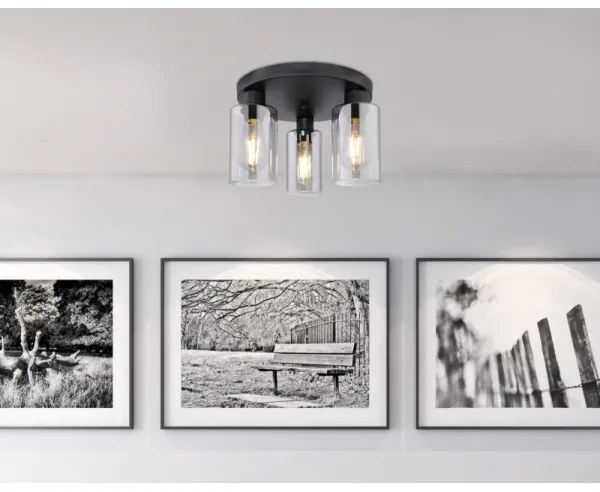 Globo 15465-3D - Stropné svietidlo HADERA 3xE27/60W/230V