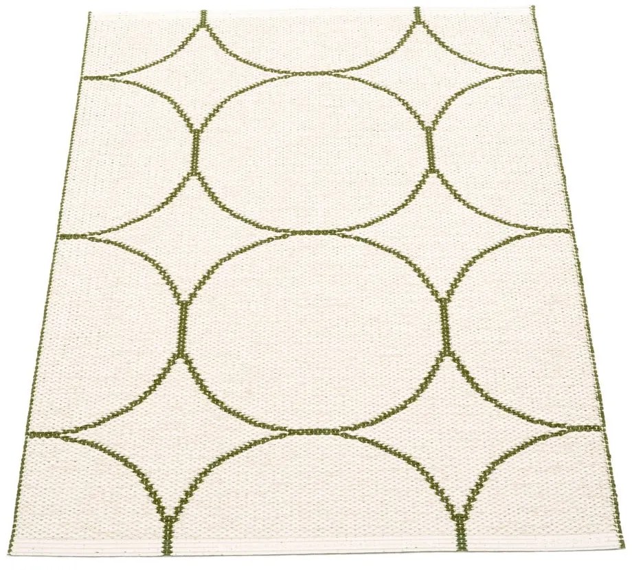 Tmavozelený vnútorný a vonkajší koberec 70x100 cm Boo Dark Olive – Pappelina