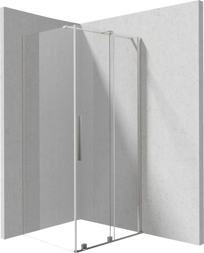 Deante Obdĺžnikový sprchový kút Prizma 120x90 cm - KPN0P12S09, chróm - bez vaničky
