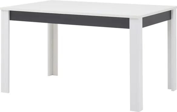 Sconto Jedálenský stôl WHITNEY GREY biela/sivá