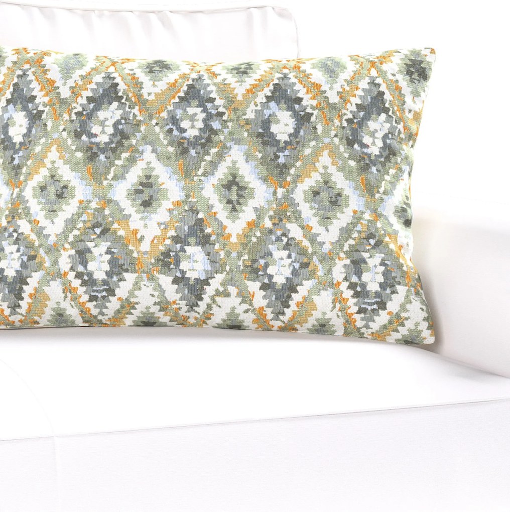 Karin - jednoduchá obliečka, 60x40cm farba produktu modrá látka zapletaná, vzorované