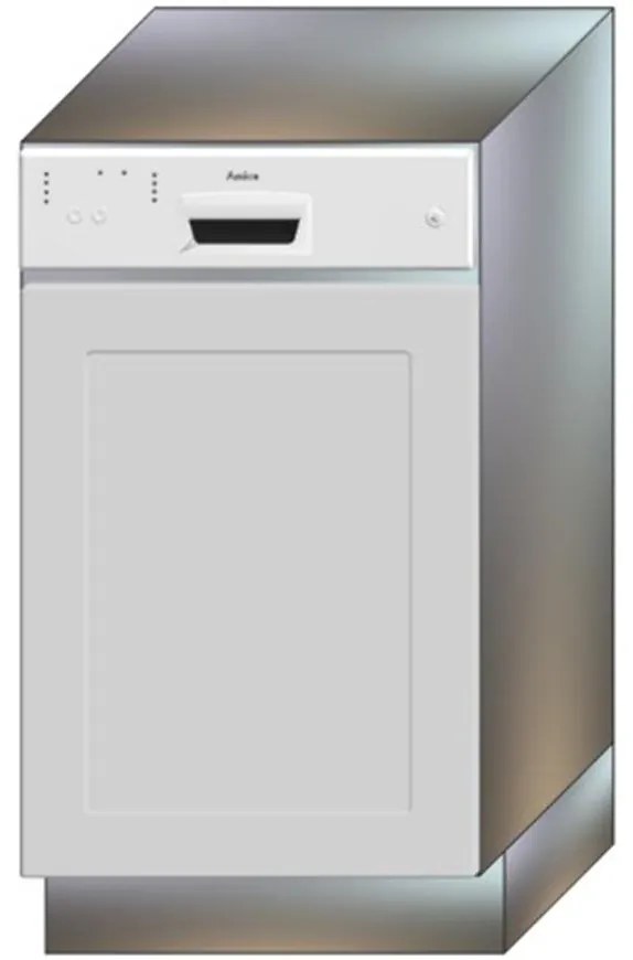 Dvierka na umývačku Adele 45po Šedá  Mat