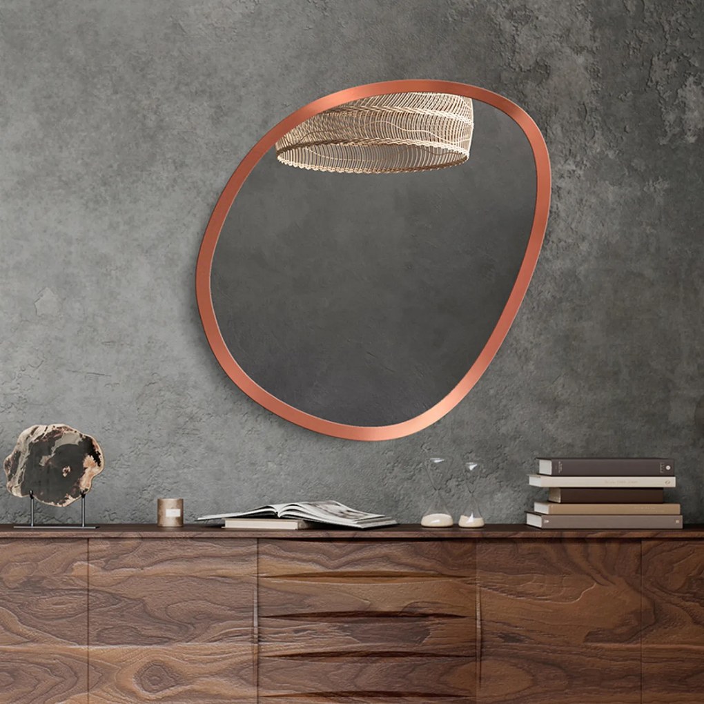 Zrkadlo Harry Copper Rozmer zrkadla: 100 x 104,4 cm