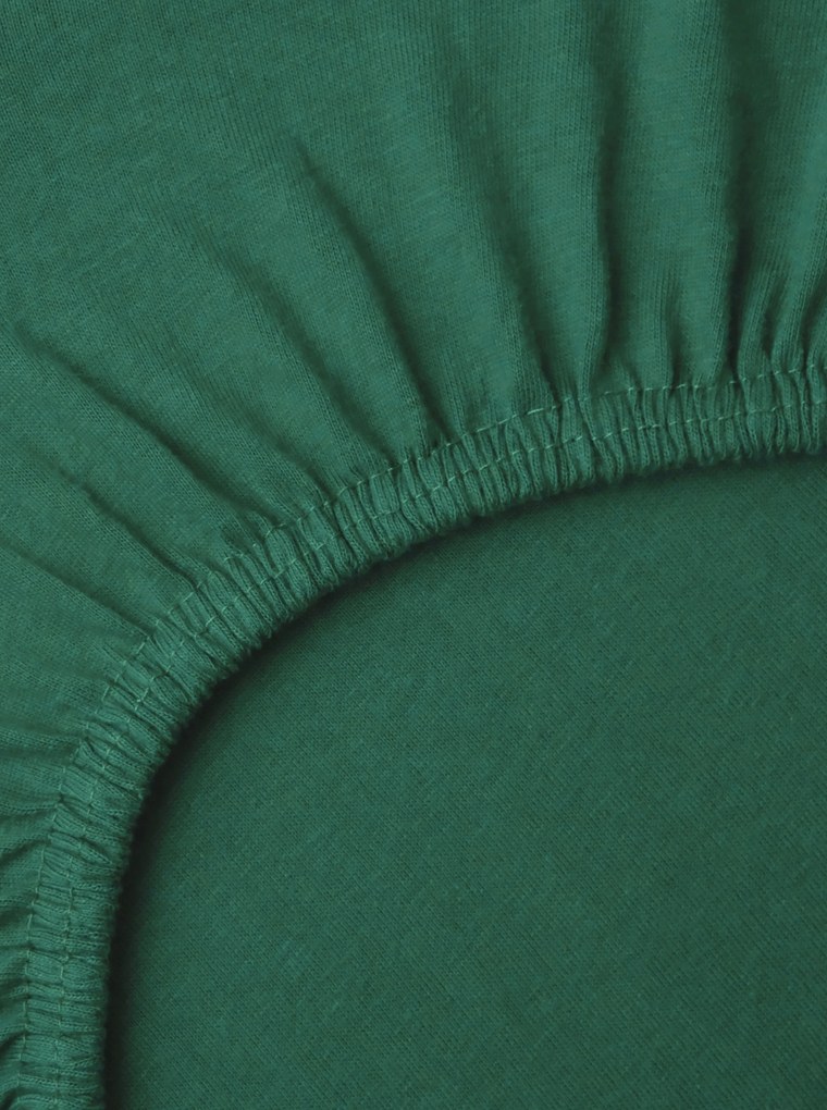 Jersey plachta Classic 140 x 200 cm - tmavo zelená
