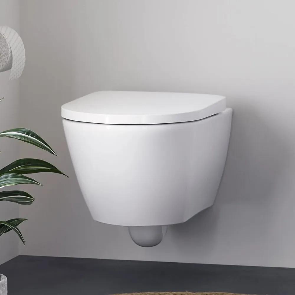 DURAVIT D-Neo závesné WC Rimless s hlbokým splachovaním, 370 x 540 mm, biela + sedátko so sklápacou automatikou (SoftClose), 45770900A1