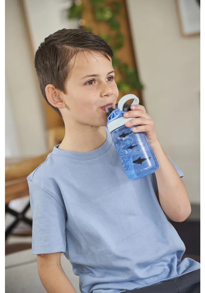 Contigo Detská fľaša Easy Clean 420 ml Blue Sharks