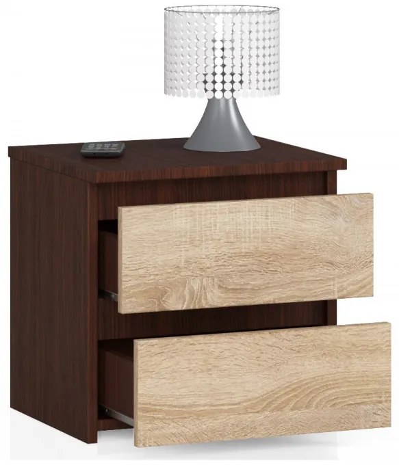 Nočný stolík CL2 2SZ CLP wenge / sonoma