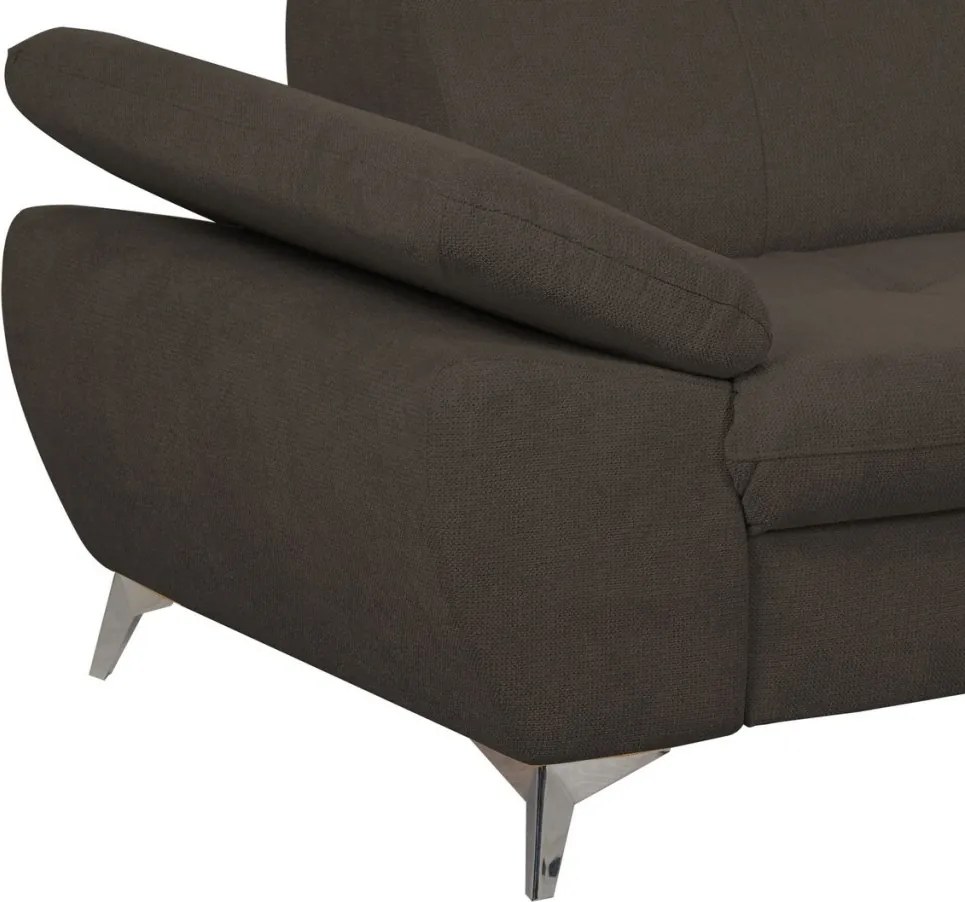 Dvojsedák Gisele, tmavo hnedá espresso látka