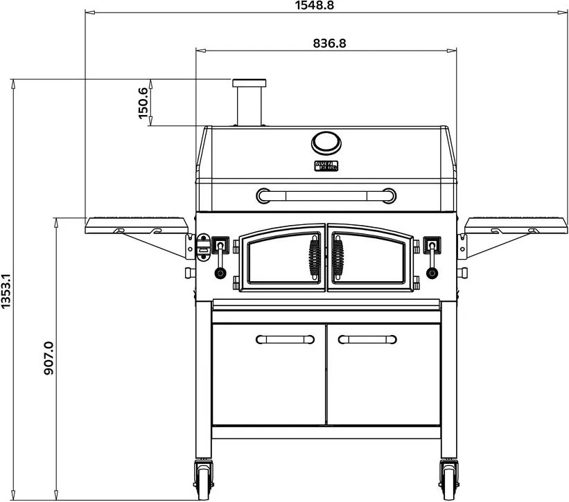 Multifunkčný gril s udiarňou Avenberg RANGLER