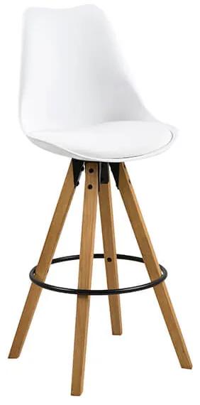 Dima barová stolička biela / plast