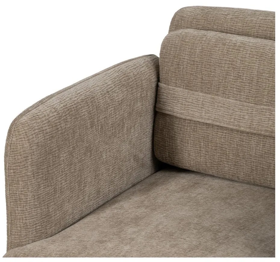 Béžové ženilkové kreslo Bind – Ixia