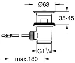 GROHE 28910000 - Odtoková súprava 1 14” lesklý chróm