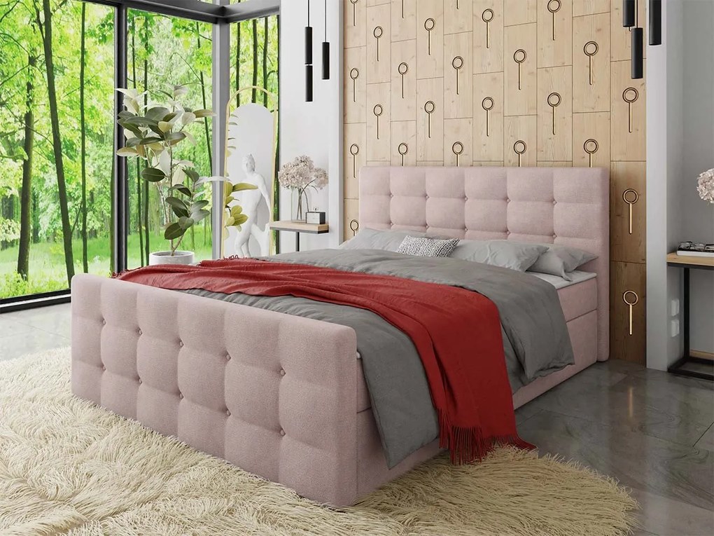 Kontinentálna posteľ Peregryn 1, Rozmer postele: 180x200, Dostupné poťahy: Rico 01