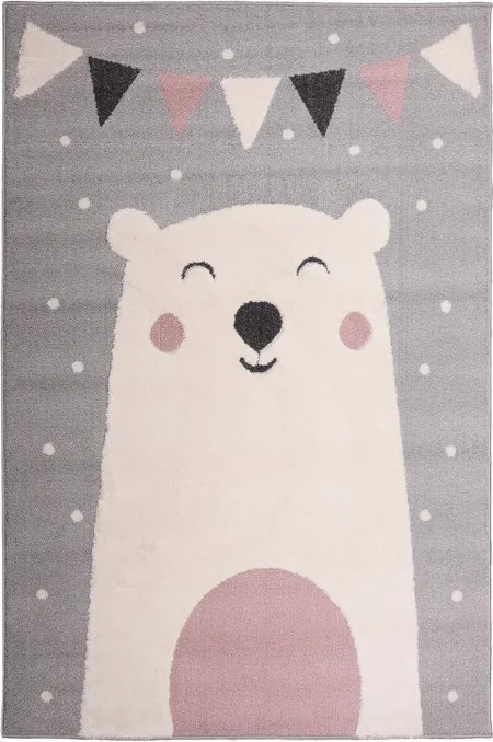 Koberec SKANDI KIDS A1098A sivý / krémový