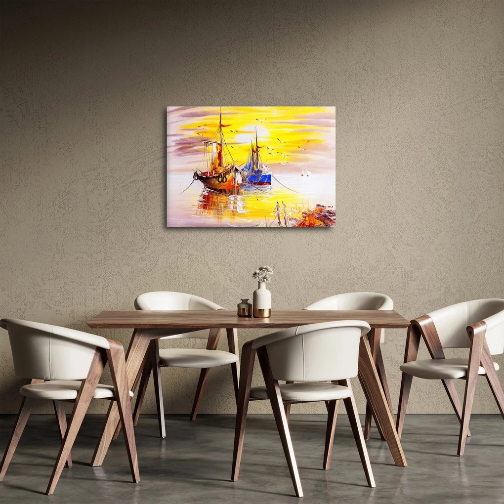 Obraz - Maľba loďou (70x50 cm)