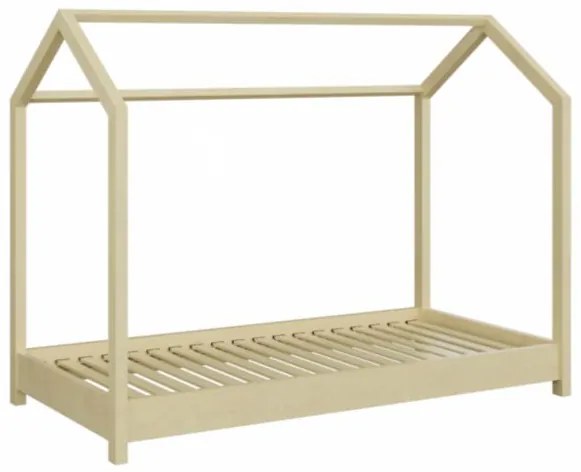 Detská Domčekové posteľ IZABELA - prírodná 200x90 cm