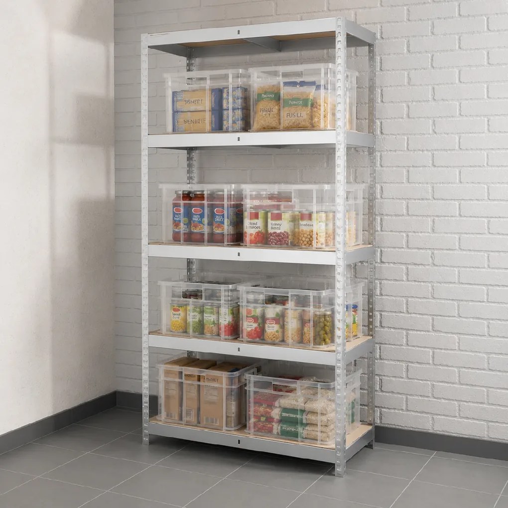 Keeeper Úložný box pro domácnost i dílnu, BRUNO XXL, 54L, 52 x 43 x 28 cm, transparentní