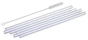 Simax Sklenená slamka 15 cm (6+1)