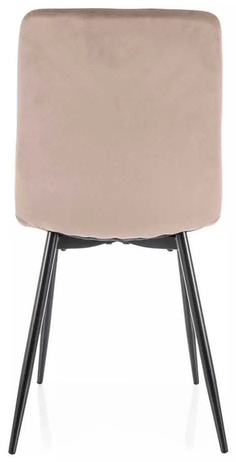 Jedálenská stolička Freville Velvet, béžová