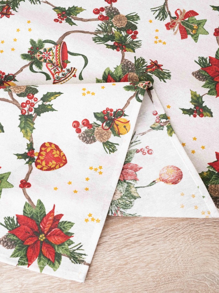 Vianočný behúň Cezmínové kúzlo - 40 × 180 cm