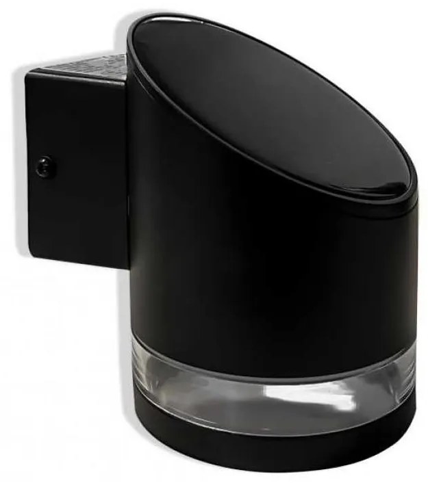 LED Vonkajšie solárne nástenné svietidlo LED/1W/3,7V 3000K IP54 1200 mAh čierna