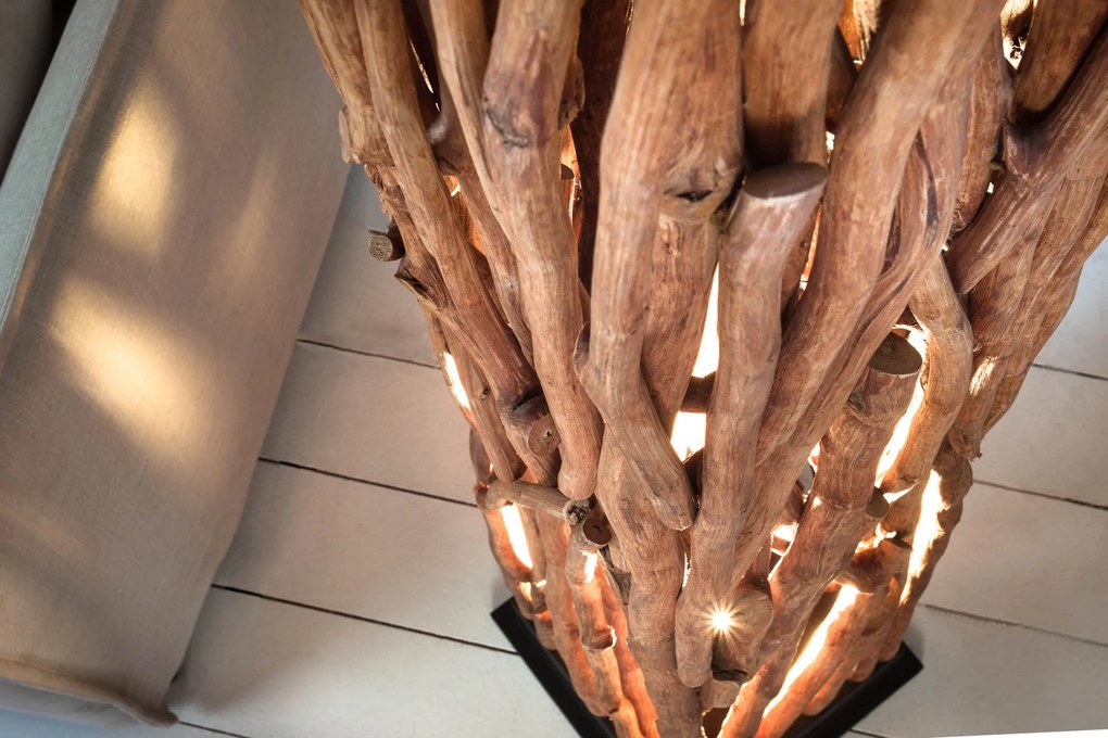 Stojacia lampa Nature Art 175cm longan wood