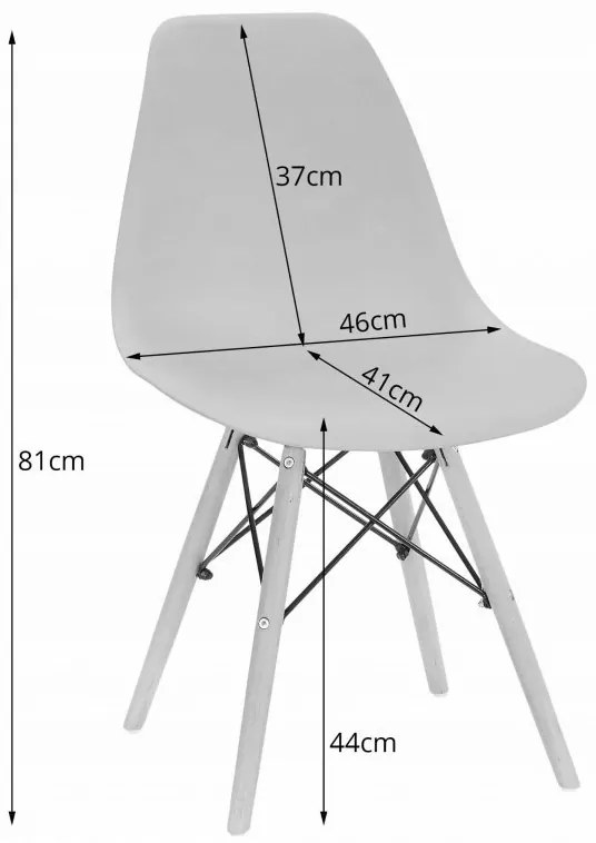 Jedálenská zostava TODI 80cm okrúhly stolový set biely + 4 stoličky OSAKA hnedé
