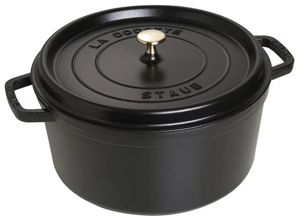 Hrnec STAUB kulatý 30cm černý 8,35l
