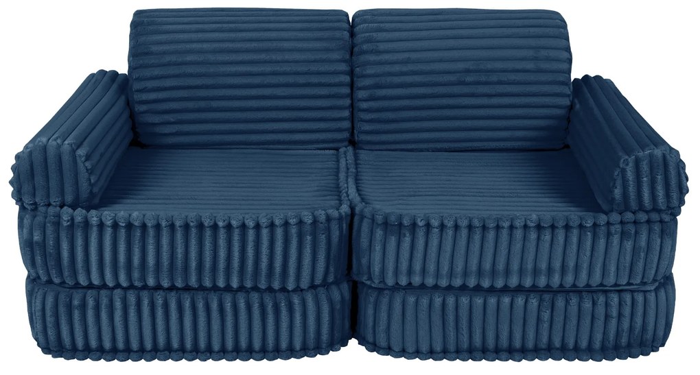 MeowBaby® Churros detská pohovka Plus, Midnight Blue
