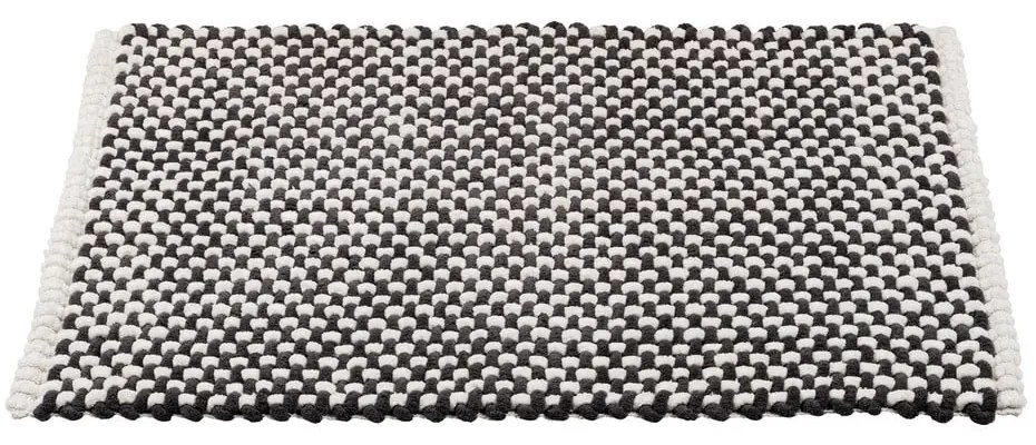 Čiern-obiela textilná kúpeľňová predložka 50x80 cm Covelo – Wenko
