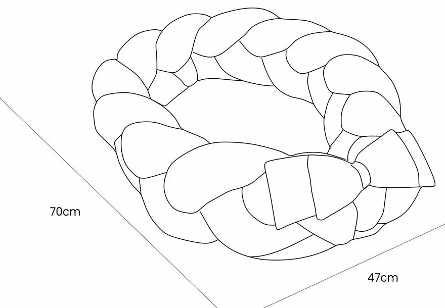 Biele hniezdočko pre bábätko 47x70 cm – Meowbaby