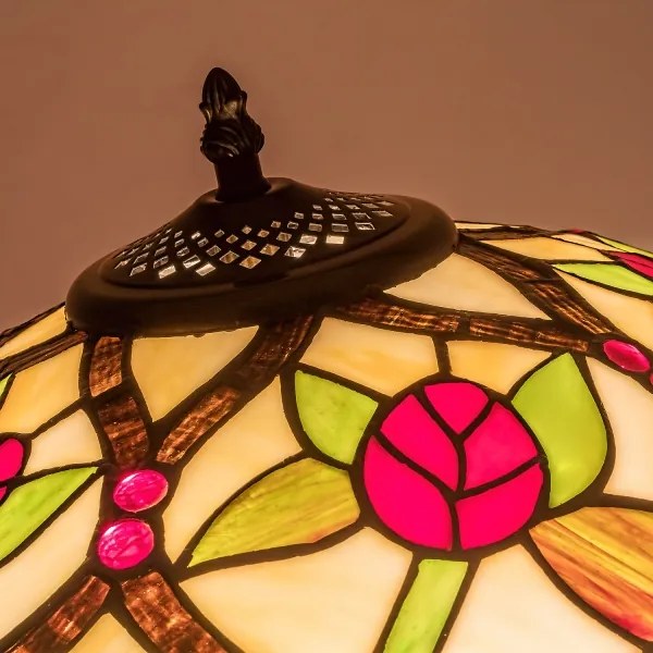 Brilagi - Tiffany vitrážová stojacia lampa GARLAN 2xE27/60W/230V