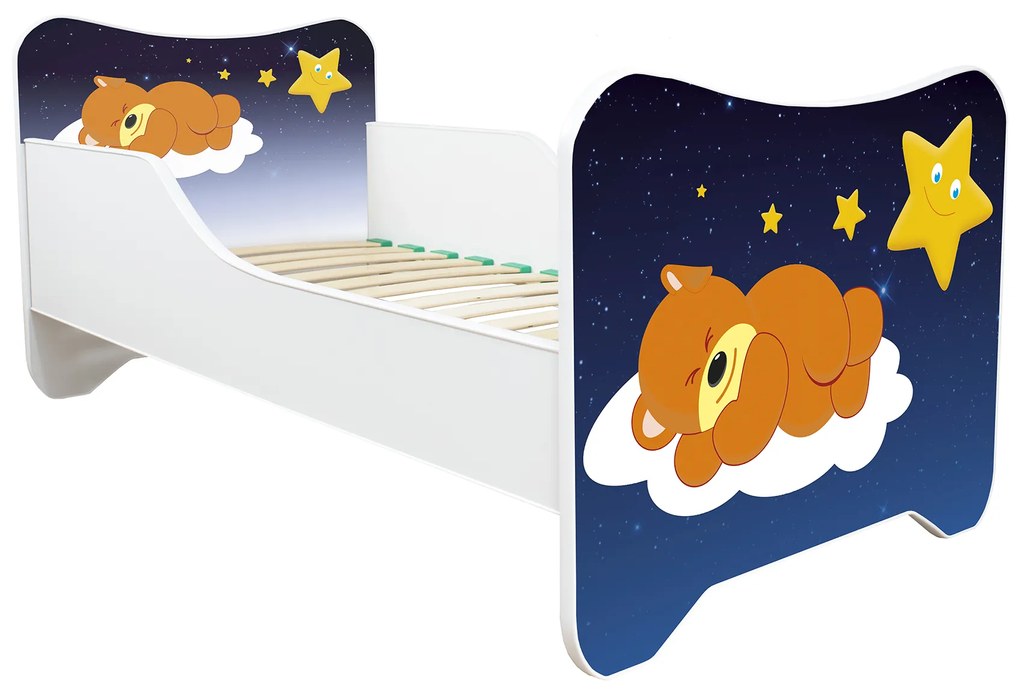 TOP BEDS Detská posteľ Happy Kitty 160x80 Medvedík