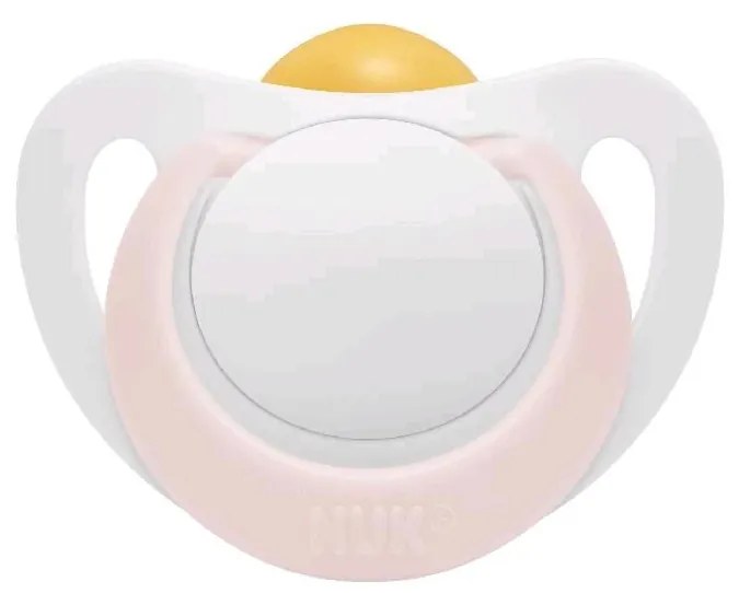 Dojčenský latexový cumlík NUK Star 0-6 m ružový